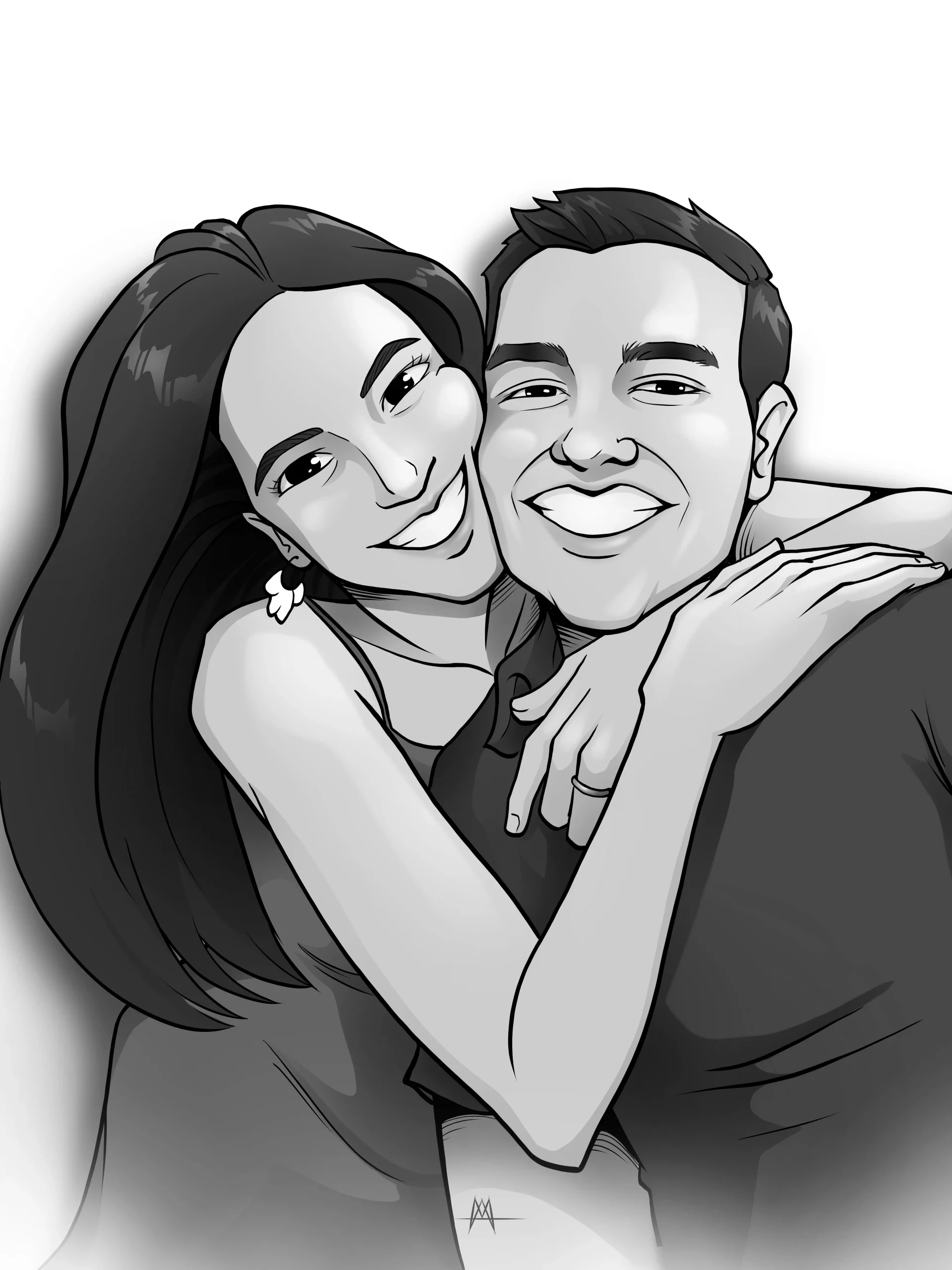 Memen caricatura para boda